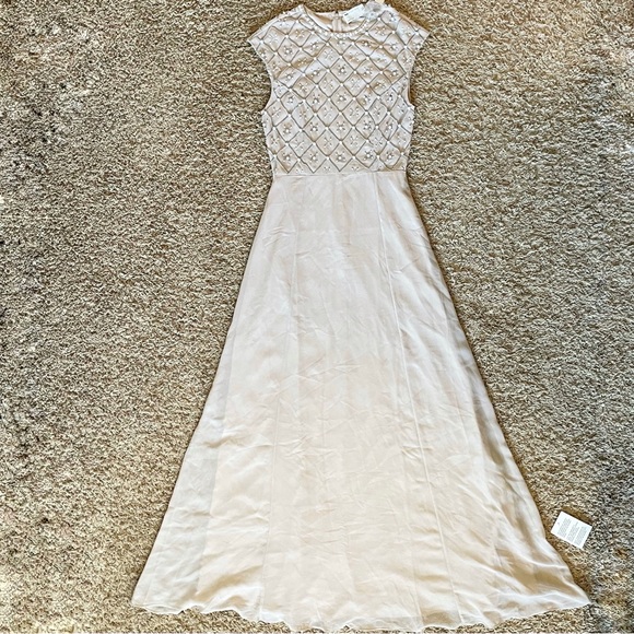 ASOS Pearl Beaded Bridesmaid Dress / Evening Dress / Prom Dress - Picture 3 of 6